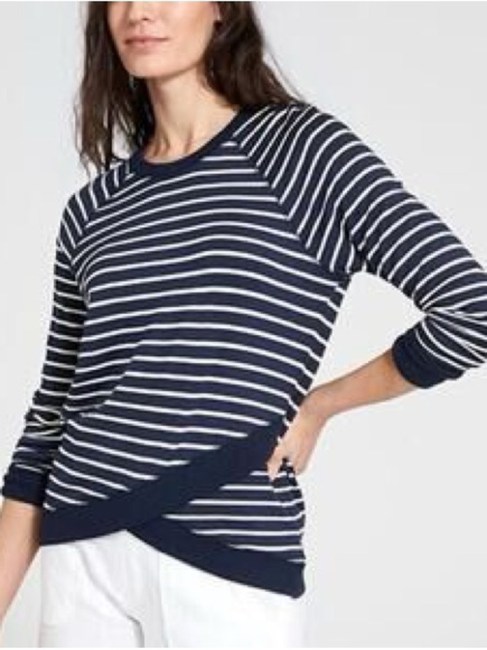 Athleta Serenity Criss Cross Sweatshirt - Picture 1 of 5